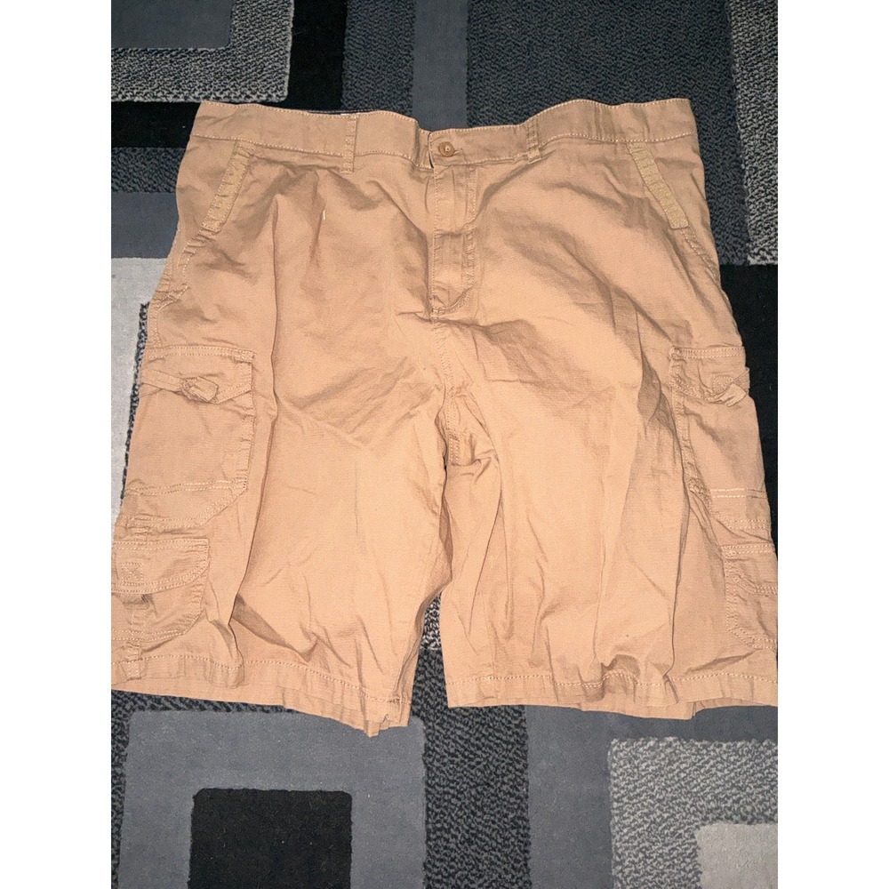 Beverly Hills Polo Club Cargo Shorts Mens 44 Tan Like New